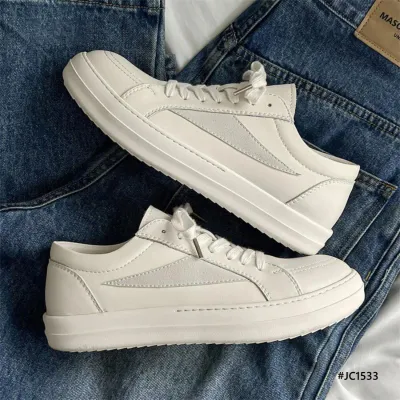 Men’s Breathable Low-Top Leather Sneakers